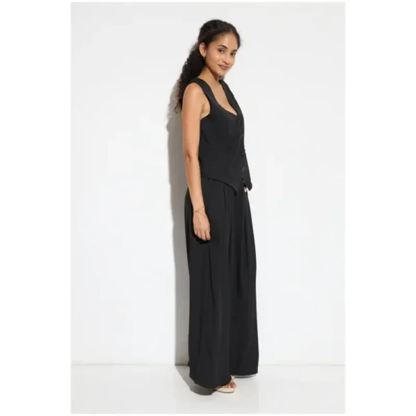 ÜTOPYA Conjunto Xia Moda Mujer - Conjunto de dos piezas para mujer, con chaleco entallado y pantalón palazzo. Disponible en varios colores, ideal para eventos, oficina o looks casuales con estilo. Realza la silueta con un toque moderno, cómodo y elegante. - Image 6